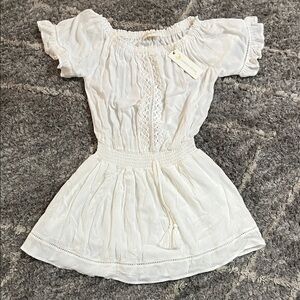 White Off-Shoulder Beach Dress